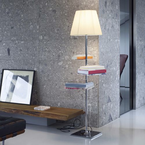 Stehleuchte - BIBLIOTHEQUE NATIONALE - FLOS - Aluminium / polierter Edelstahl / Stahlblech