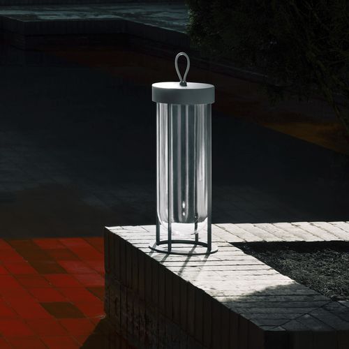 Tragbare Lampe - IN VITRO - FLOS - Glas / modern / wiederaufladbar
