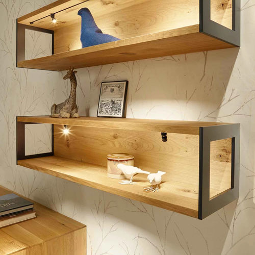 Wandmontiertes Regal - PURO - ANREI - Reisinger GmbH - modern / Eiche / Nussbaum