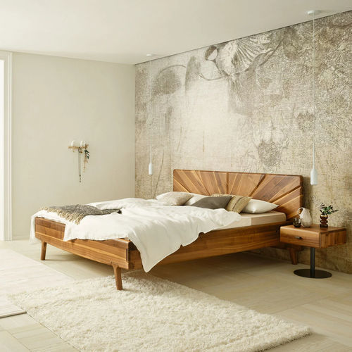Doppelbett - SOL - ANREI - Reisinger GmbH - modern / Kopfteil / mit Nachttisch