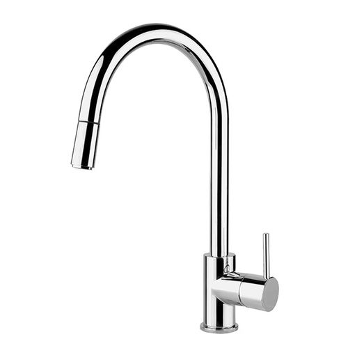 Aufsatz-Einhebelmischer - APG6892CR - Apell S.p.A. - aus verchromtem Metall / für Küche / 1-Loch