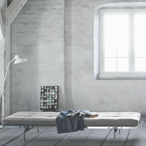 Moderne Récamiere - PK80™ - Fritz Hansen - Stoff / Leder / Stahl