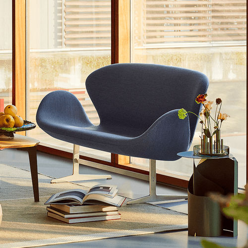 Modernes Sofa - SWAN™ - Fritz Hansen - Stoff / Polyurethanschaum / Leder