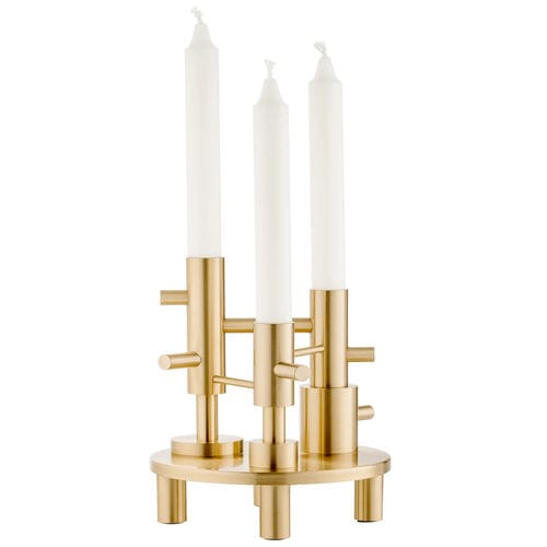Edelstahl-Kerzenhalter - Fritz Hansen - Messing / von Jaime Hayon