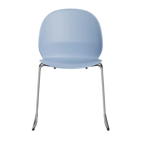 Restaurations-Stuhl - N02-20 - Fritz Hansen - für den Innenbereich / Chromstahl / Papier