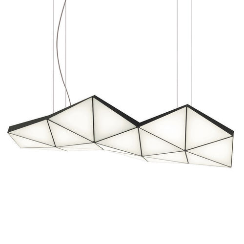 Hängelampe - TRI-18 - Tokio furniture & lighting - anodisiertes Aluminium / modern / mit Kabel