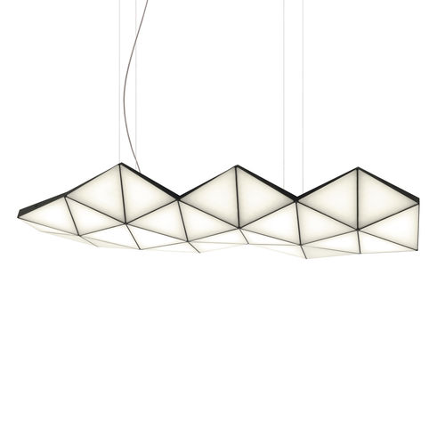 Hängelampe - TRI-26 - Tokio furniture & lighting - anodisiertes Aluminium / modern / schnurlos