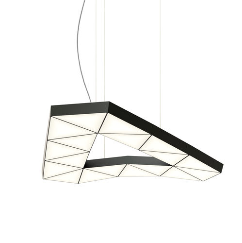 Hängelampe - TRI-18.1 - Tokio furniture & lighting - anodisiertes Aluminium / modern / mit Kabel