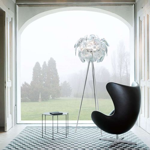 Stehleuchte - Hope - LUCEPLAN - polierter Edelstahl / Polycarbonat / Methacrylat