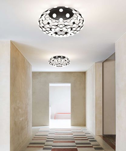 Moderne Deckenleuchte - Mesh - LUCEPLAN - Skulptur / Stahl / Polycarbonat