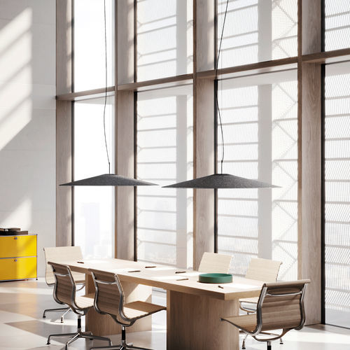 Hängelampe - Koinè - LUCEPLAN - Aluminium / Filz / modern