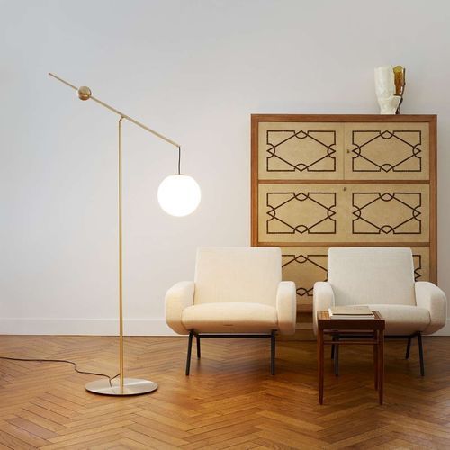 Stehleuchte - Malamata - LUCEPLAN - Stahl / geblasenes Glas / modern