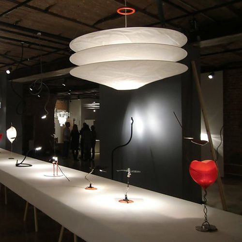 Hängelampe - FLOATATION - INGO MAURER - Metall / Eisen / Japanpapier