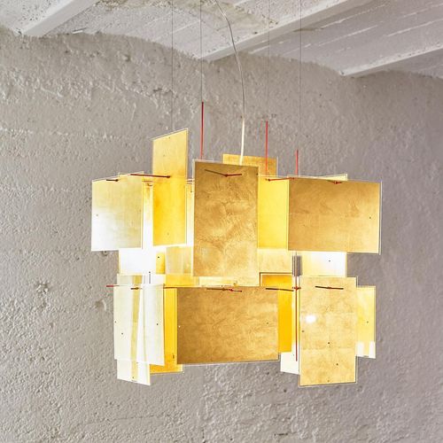 Hängelampe - 1000 KARAT BLAU - INGO MAURER - aus Acrylglas / Gold / modern