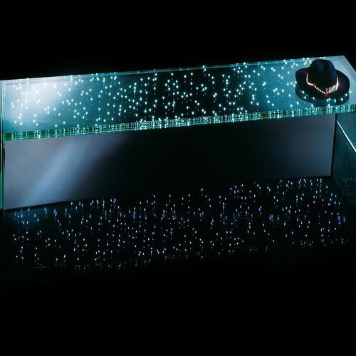 Moderne Bank - LED Bench - INGO MAURER - Glas / ohne Armlehnen / für Gewerbegebrauch
