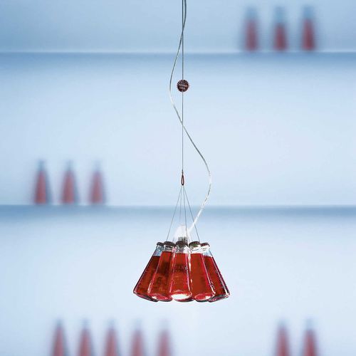 Hängelampe - CAMPARI LIGHT - INGO MAURER - Metall / Glas / Kork