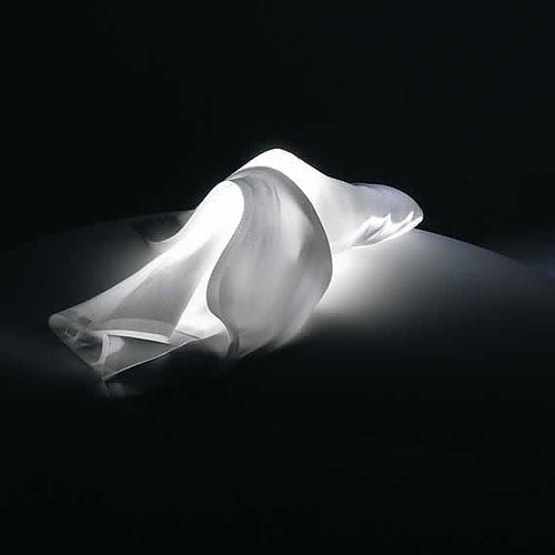 Tischlampe - DELIGHT - INGO MAURER - Glasfaser / originelles Design / mit Kabel