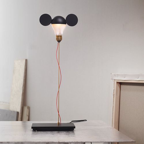 Tischlampe - I RICCHI POVERI - TOTO - INGO MAURER - Messing / Stahl / originelles Design