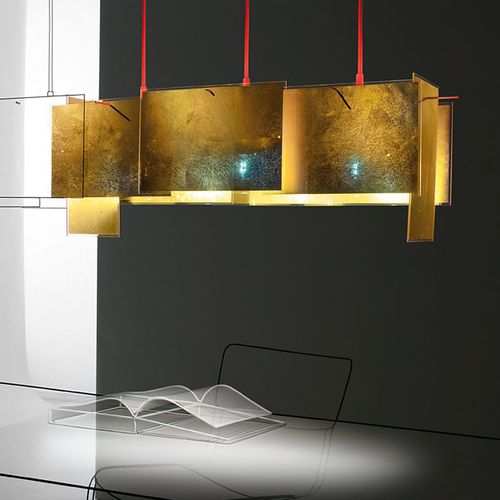 Hängelampe - 24 KARAT BLAU M - INGO MAURER - Metall / Kunststoff / originelles Design