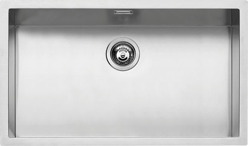 Einbeckenspüle - 1X7040I - F.lli Barazza Srl - ohne Abtropffläche / Edelstahl / einbaufähig