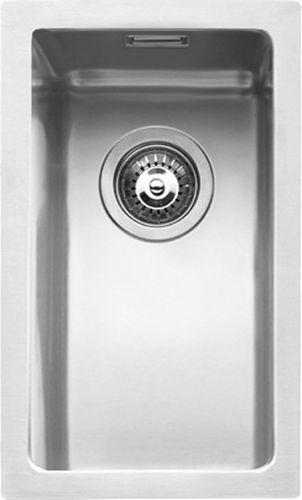 Einbeckenspüle - 1X1840I - F.lli Barazza Srl - ohne Abtropffläche / Edelstahl / einbaufähig
