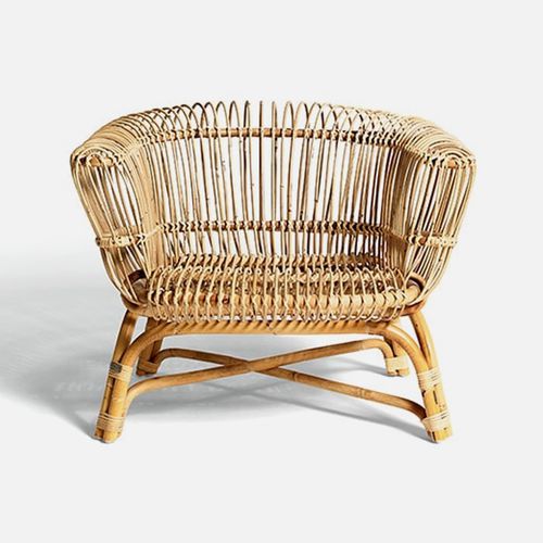 Vintage-Sessel - Silvia - DePadova - Rattan / Rattan / rot