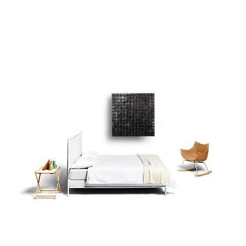 Doppelbett - Asseman Open - DePadova - minimalistisch / Polster / gepolstertes Kopfteil