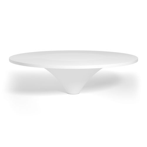 Moderner Tisch - French Concession - DePadova - Corian® / Gestell aus bemaltem Stahl / rund