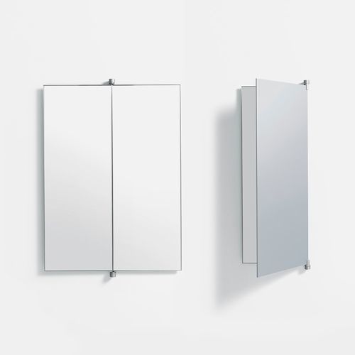 Wandmontierter Spiegel - Book - DePadova - modern / rechteckig / anodisiertes Aluminium