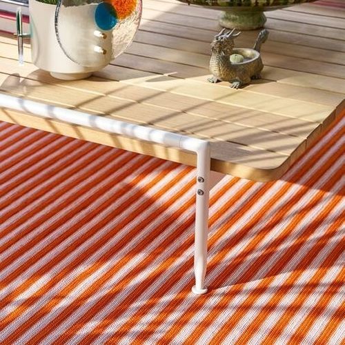 Moderner Teppich - SOLEIL - Cassina - Streifenmuster / Polypropylen / rechteckig