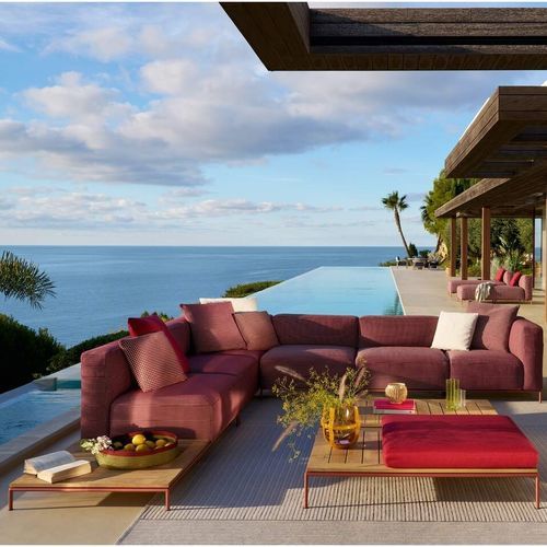 Modulsofa - MEX-HI  - Cassina - Eck / modern / für Außenbereich