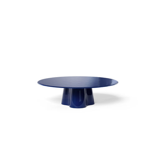 Moderner Couchtisch - TREFLO - Cassina - Metall / Gestell aus Metall / rund