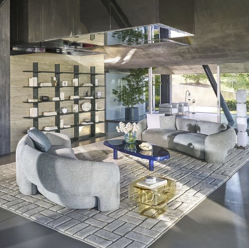 Ecksofa - DUDET BOLD - Cassina - rund / Halbmond / modern