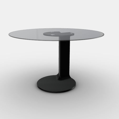 Moderner Lampentisch - TL59 - Cassina - Glas / Gestell aus Metall / rechteckig