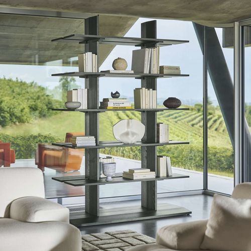 Wandmontiertes Bücherregal - FF SPINE - Cassina - modern / für Gewerbegebrauch / Holz