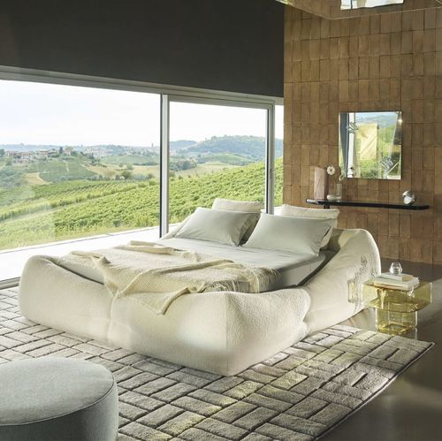 Doppelbett - MON-NID - Cassina - modern / Bettkasten / Stoff