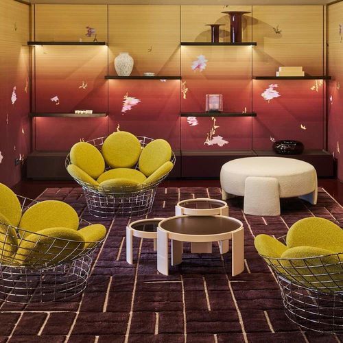 Moderner Satztisch - 780/783 - Cassina - Buche / Gestell aus Buche / rund