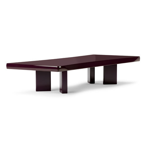 Moderner Couchtisch - Plana - Cassina - Massivholz / Gestell aus Eiche / Gestell aus Nussbaum