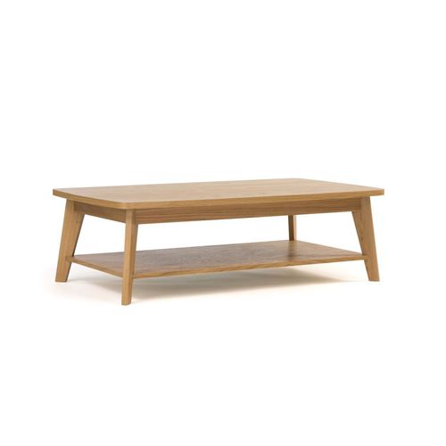 Moderner Couchtisch - KENSAL - Woodman Ltd. - Holzfurnier / Gestell aus Massivholz / rechteckig