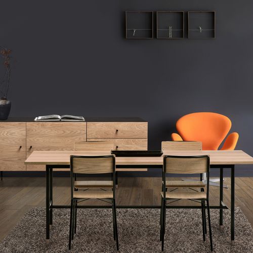 Moderner Esszimmerstuhl - ASHBURN - Woodman Ltd. - für den Innenraum / Sperrholz / Holzfurnier