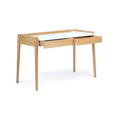 Moderner Schreibtisch - FELDBACH - Woodman Ltd. - Eiche / melaminbeschichtet / mit Stauraum