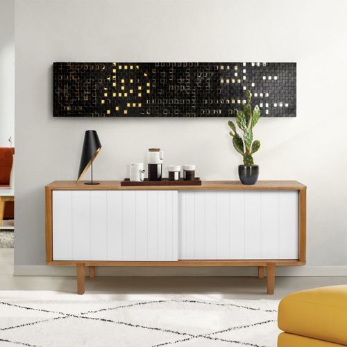 Modernes Sideboard - SUMIRE - Woodman Ltd. - Eiche / Holzfurnier / mit Regal