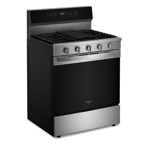 Gasherd - WFGS7530RZ - Whirlpool - mit 4 Kochfeldern / mit 1 Ofen / selbstreinigend