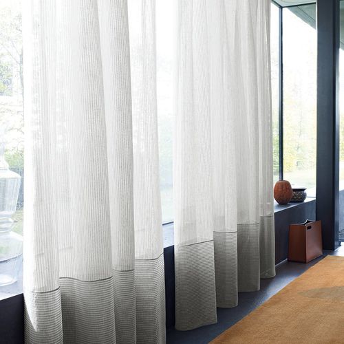 Einfarbige Gardine - ZIMMER + ROHDE : TALENTS - Zimmer + Rohde GmbH - Streifenmuster / Leinen / Polyester