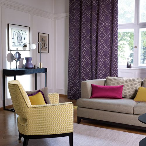 Möbelstoff - ZIMMER + ROHDE : CASUAL & NATURAL CHIC - Zimmer + Rohde GmbH - für Vorhänge / einfarbig / geometrisches Muster