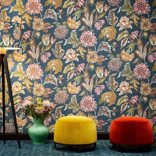 Moderner Hocker - ZIMMER + ROHDE : BALL - Zimmer + Rohde GmbH - Gestell aus Holz / Polster / blau