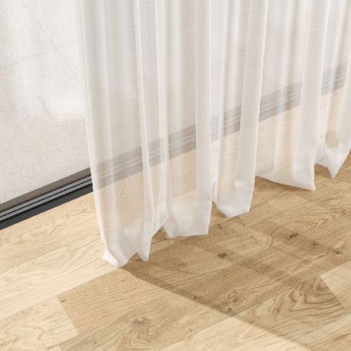 Einfarbige Gardine - PERGAMON - Zimmer + Rohde GmbH - Leinen / Baumwolle / transparent