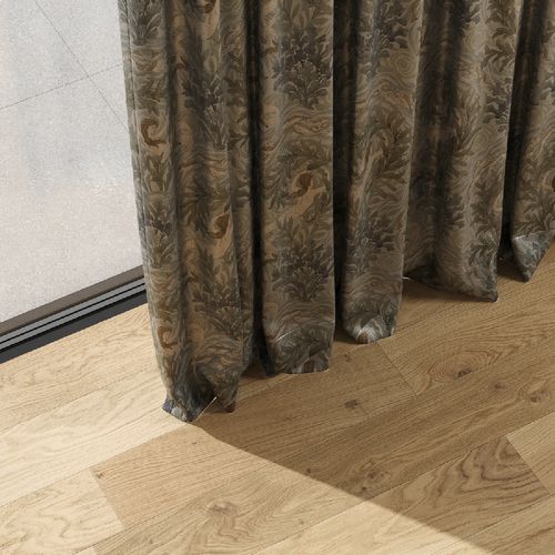 Möbelstoff - FOLKLORE - Zimmer + Rohde GmbH - für Vorhänge / Blumenmotiv / Leinen