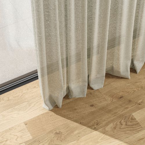 Einfarbige Gardine - MEZZANA - Zimmer + Rohde GmbH - Leinen / Seide / breit