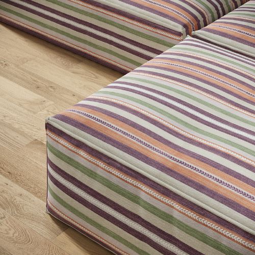Möbelstoff - AGUAYO - Zimmer + Rohde GmbH - Streifenmuster / Baumwolle / aus Jute